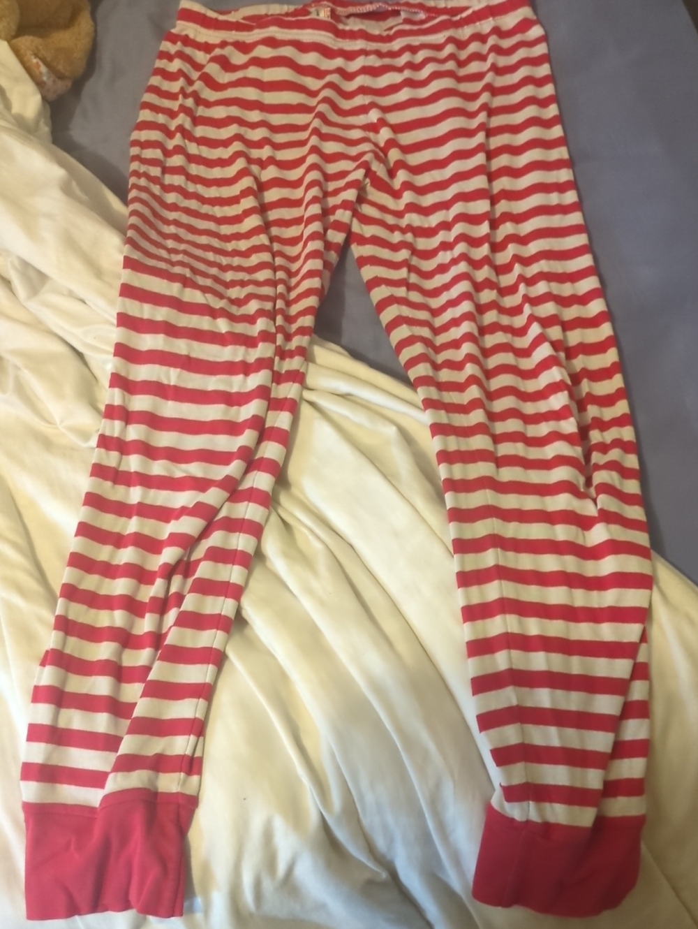 OshKosh B'gosh Red and White Striped Kids Pajama Bottoms